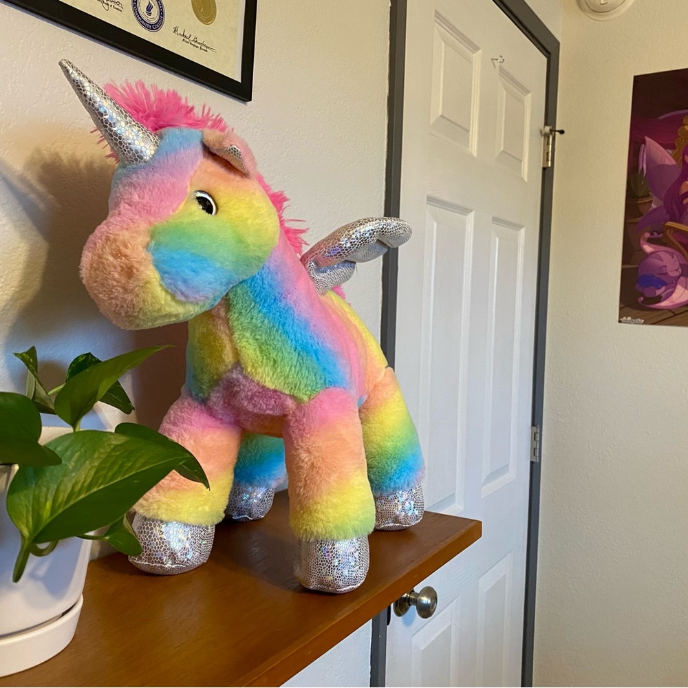 Rainbow Alicorn Plush